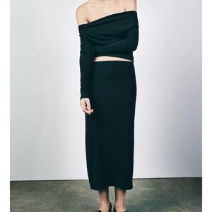 Zara Women's Soft Interlock Midi Skirt